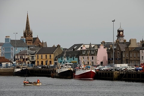 The adventure begins in Stornoway, Scotland.