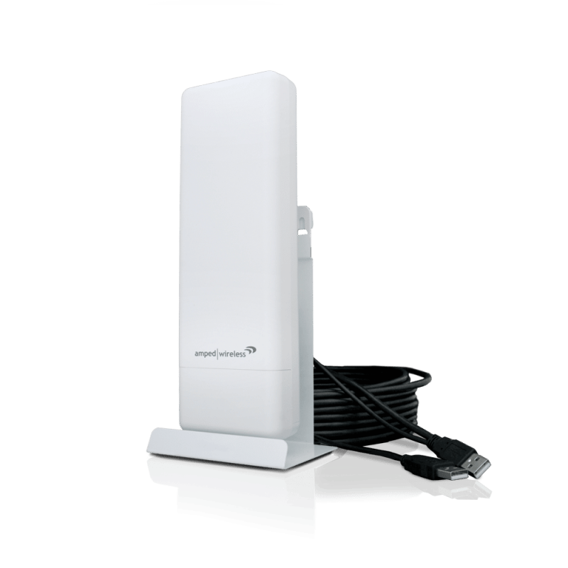 Amped Wireless UA600EX adapter The Amped Wireless UA600EX adapter promises connections where hotspots are hard to find, quadrupling your boat's WiFi range.