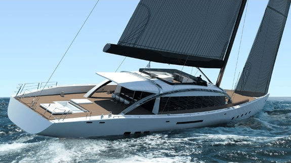Flybridge Sloop Design: Arzana 48m Flybridge Sloop | Yachting