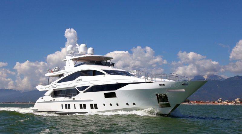 Hull No. 1 in this series has the largest engines ever installed at Benetti's Viareggio shipyard.