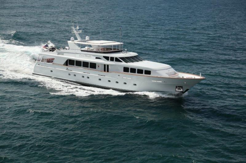 Carte Blanche has a cruising speed of 15 knots and a top speed of 18 knots.