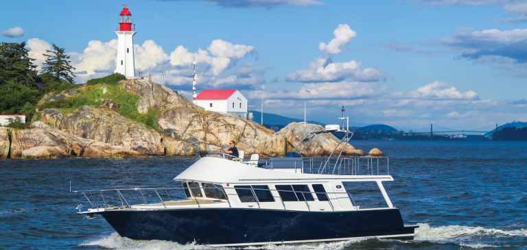 The British Columbia company expanded from workboats to yachts, and now to New England. coastal craft