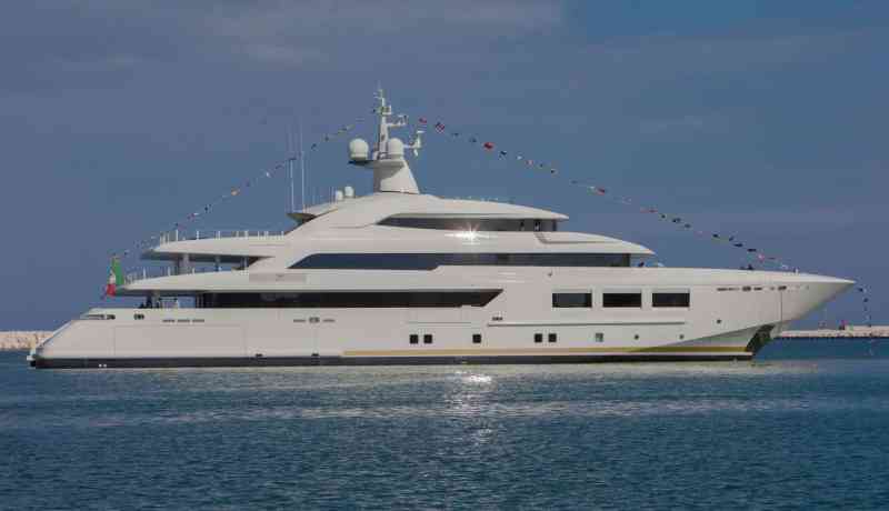 CRN 61-meter superyacht CRN has just launched this 201-foot superyacht, the first in the builder's 60-meter range to have a private owner's deck.