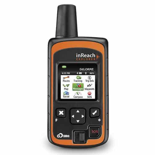 DeLorme inReach Explorer The DeLorme inReach Explorer communicates over the Iridium satellite network.