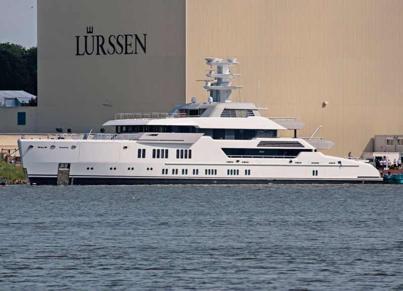 The Lurssen Ester III, previously known as Project Green, is scheduled for delivery to her owners this fall.