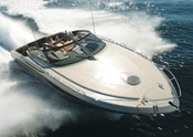 NOW THAT’S ITALIAN: Baia’s new day cruiser swallows the whole tribe for an<br/>
afternoon of fun. NOW THAT'S ITALIAN: Baia's new day cruiser swallows the whole tribe for an
afternoon of fun.