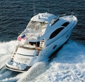 BIG SISTER TO THE POPULAR 68: the Lazzara 74’s tender garage has been turned<br/>
into an aft two-bunk crew cabin (great for teenagers or in-laws, too), with a<br/>
spacious head and direct access to the engineroom. BIG SISTER TO THE POPULAR 68: the Lazzara 74's tender garage has been turned into an aft two-bunk crew cabin (great for teenagers or in-laws, too), with a spacious head and direct access to the engineroom.