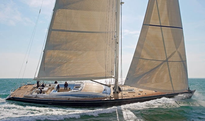 The 117-foot CNB sailing yacht Hamilton II is for sale on the brokerage market through YCO Yacht.