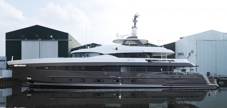 Heesen motoryacht Alive Alive is the Dutch builder’s first yacht to have an underwater foil (called Hull Vane).