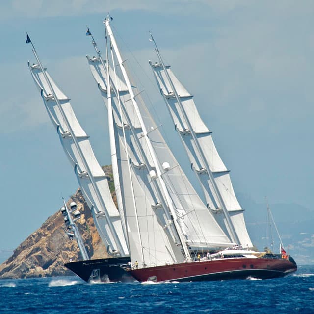 Helios and the Maltese Falcon are just two famed sailing yachts that have enjoyed the friendly competition at the Bucket.