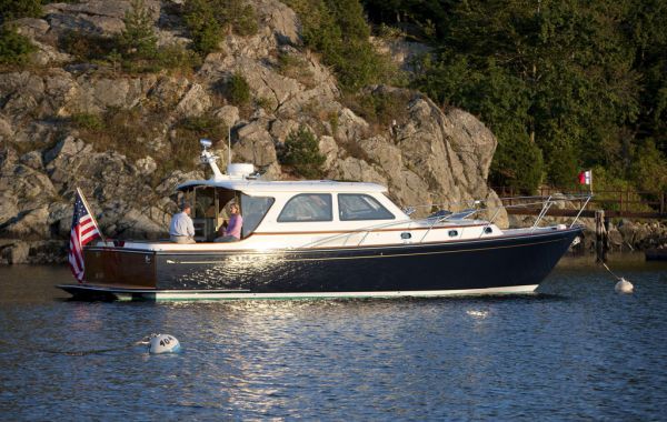 The CW Hood 43 Freedog has twin Cummins diesels that push her to a cruising speed of 27 knots and a top speed of 38 knots. She’s currently located in Fort Lauderdale, where she’s available for inspections at an asking price of $699,000. To read more about this amazing yacht for sale, click here. If you can’t make it to Florida, contact Chris Hood at www.cwhoodyachts.com for more information. Or check out this video, which shows Freedog underway and looking gorgeous along the coastline: