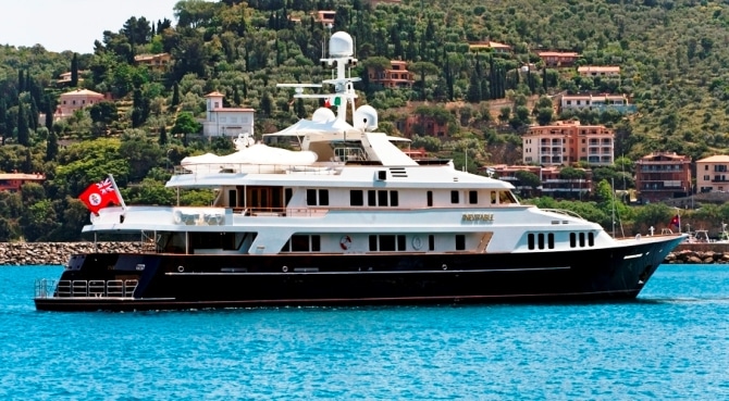 164 Feadship Inevitable The 164-foot Feadship Inevitable is giving free helicopter transfers with charters this summer in the West Mediterranean.