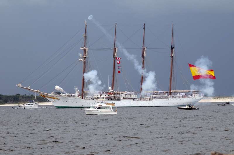 The tall ship is named for an explorer who worked for Ferdinand Magellan.