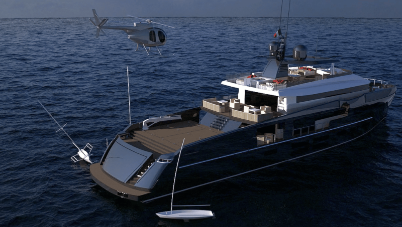 Rendering of MC Yacht’s Nemo 44 Rendering of MC Yacht's Nemo 44