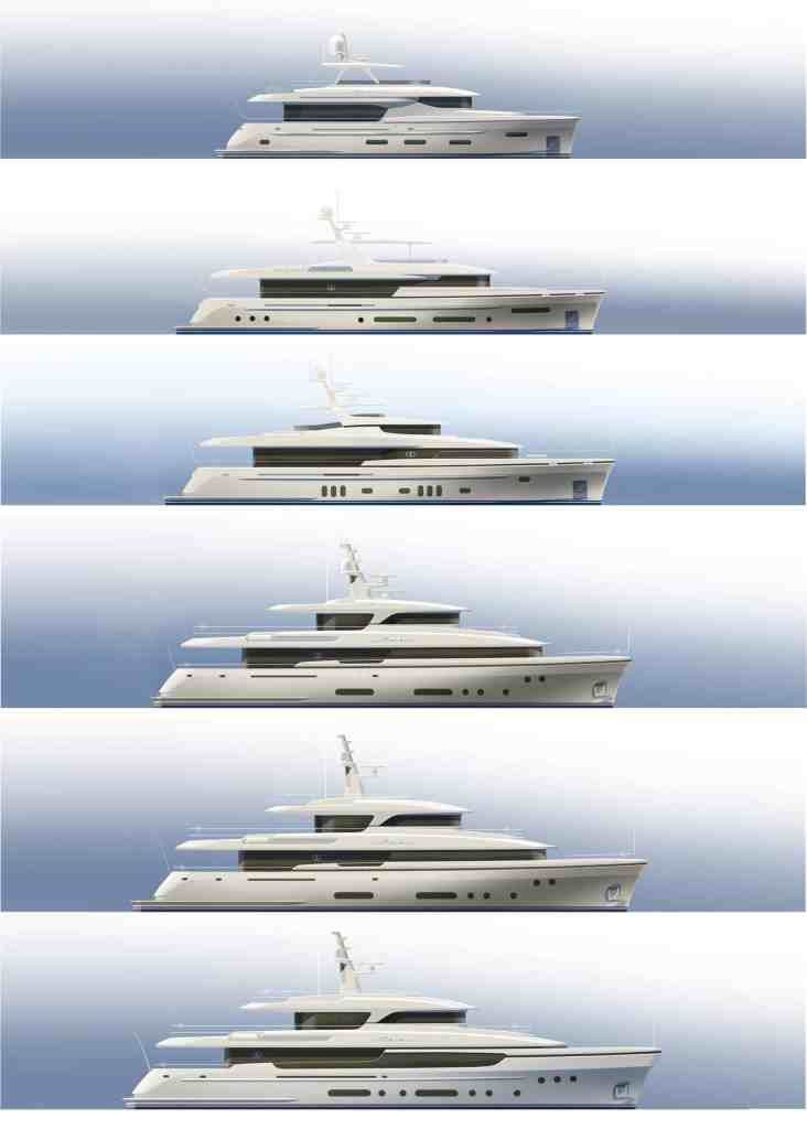 Moonen Caribbean series The Moonen Caribbean series, ranging from 85 to 126 feet LOA. Owners can choose among an 85 Mariana, a 100 Montserrat, a 105 Matica, a 112 Mustique, a 120 Martinique and a 126 Marquis (all named for Caribbean islands).