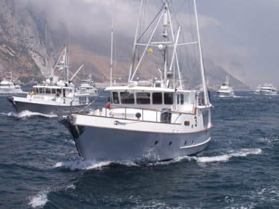 The Nordhavn Atlantic Rally ends in Gibraltar. The builder is celebrating the event's 10-year anniversary this year.