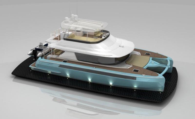 Nisi X50 rendering Hull No. 1 of the NISI Xpresso 50 has a buyer, and construction is under way.