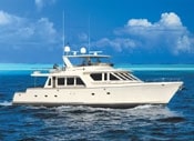 SHE GOES FAR: Riding on her proven Crealock lines, the 72 is designed for<br/>
comfortable, luxurious offshore cruising. SHE GOES FAR: Riding on her proven Crealock lines, the 72 is designed for comfortable, luxurious offshore cruising.