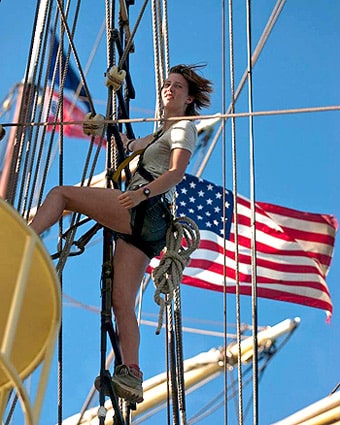 Oliver Hazard Perry youth camp Students at Oliver Hazard Perry summer programs get to work aboard the ship.
