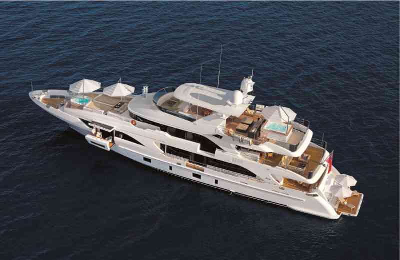 The 132-foot Benetti Petrus II will be on display at the 2014 Miami International Boat Show.