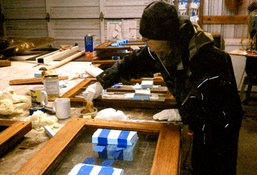 Refinishing windows Refinishing windows on the David B