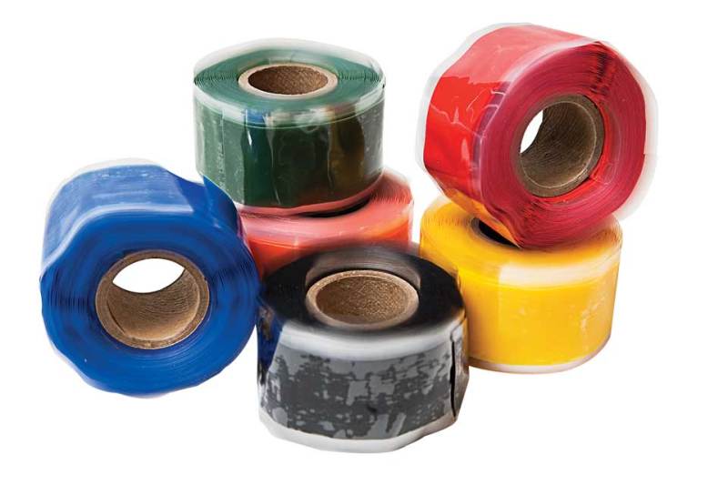 Stick Together
Rescue Tape ($9.95) is not your typical adhesive tape but rather a self-fusing silicone wrap that can be used in a variety of applications, from repairing split hoses or pipes to waterproofing electrical connections. Since the product does not use adhesive but instead bonds to itself, it can be used on wet, dirty or oily surfaces — so long as the surface of the tape remains clean — to create an airtight and watertight seal in seconds. Rescue Tape has a 950 psi tensile strength, a continuous operating temperature ranging from minus 76 degrees F to 392 degrees F and a long shelf life, so be sure to grab a couple rolls and throw them in your tool kit for emergencies. Rescue Tape, 702-953-0968; www.rescuetape.com