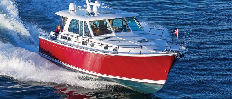 The Sabre 45 Salon Express has genteel looks but rugged performance. sabre 45 salon express
