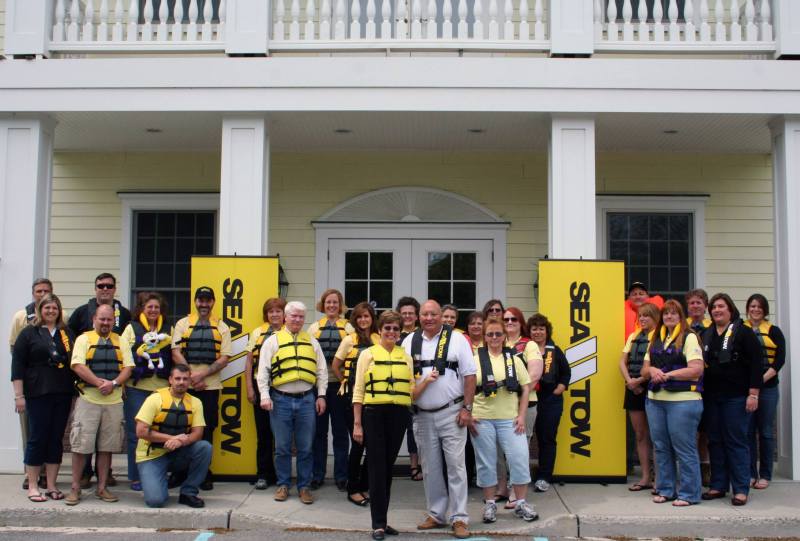 Boaters of all ages and sizes can borrow life jackets from Sea Tow Foundation loaner stations.