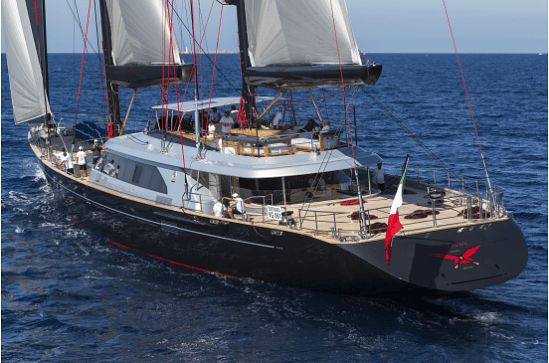 197-foot Perini Navi sailing yacht Seahawk The new build is expected to have performance characteristics similar to Seahawk's.