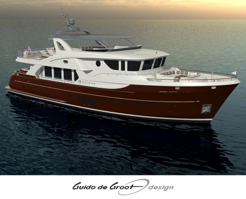 Selene 92 trawler yacht The Selene 92 is under construction and scheduled for delivery in 2015.