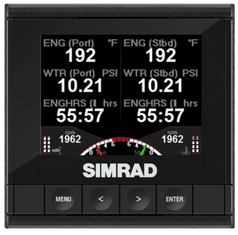 Simrad IS35 The Simrad IS35 has a 3.5-inch color screen meant to be viewable in full sunlight as well as during night operation.