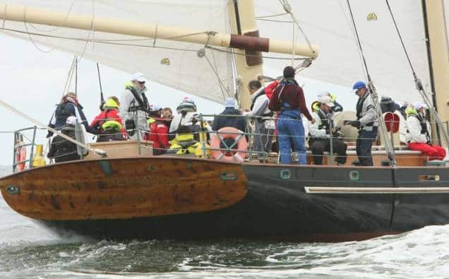 Spirit of Bermuda The 112-foot classic yacht Spirit of Bermuda at the 2013 Marion Bermuda Race.
