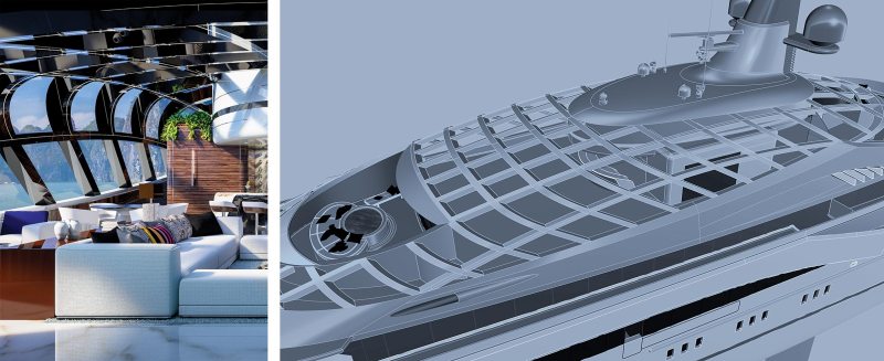 Glass, Superyacht