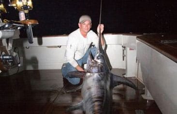 Patrick Sciacca with swordfish