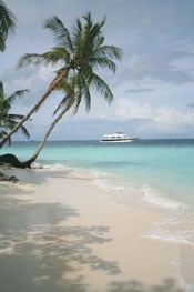 BIG BLUE: The 1,192 islands in the Maldives give Rania's guests a lot of options.