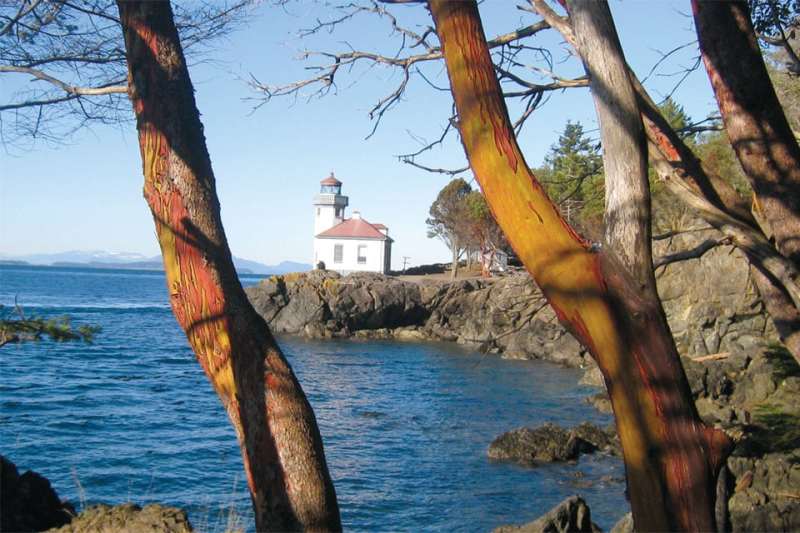 Friday Harbor Outside of town, cruisers will find unspoiled nature and vistas. Leave the Top-Siders on board and take a long hike.