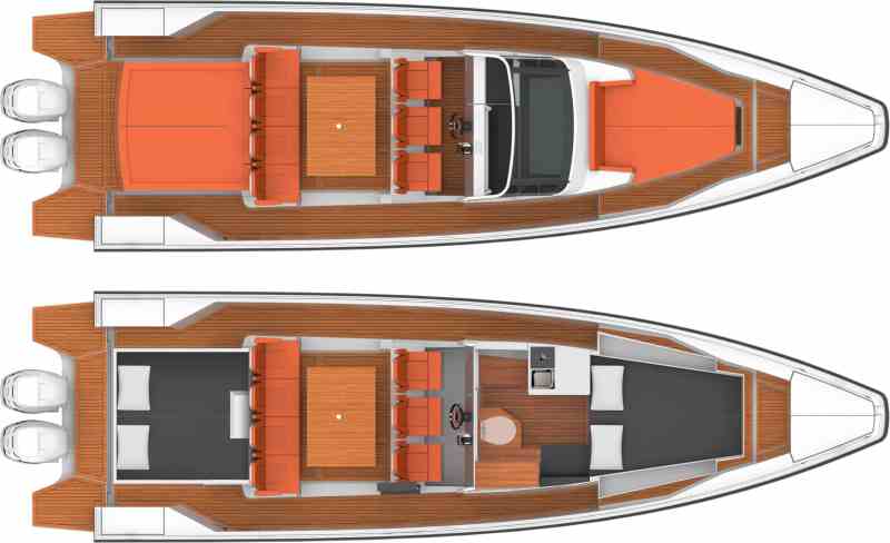 Axopar 37 T-Top, boat, tender