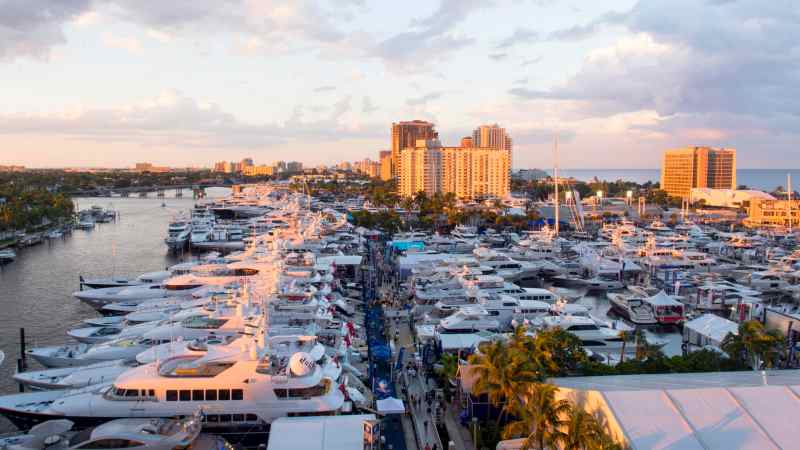 The Super Yacht Life area at the fort Lauderdale Boat Show