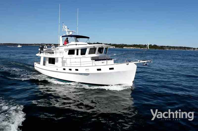 kadey-krogen-48-ae Kadey-Krogen 48 AE yacht on the water.