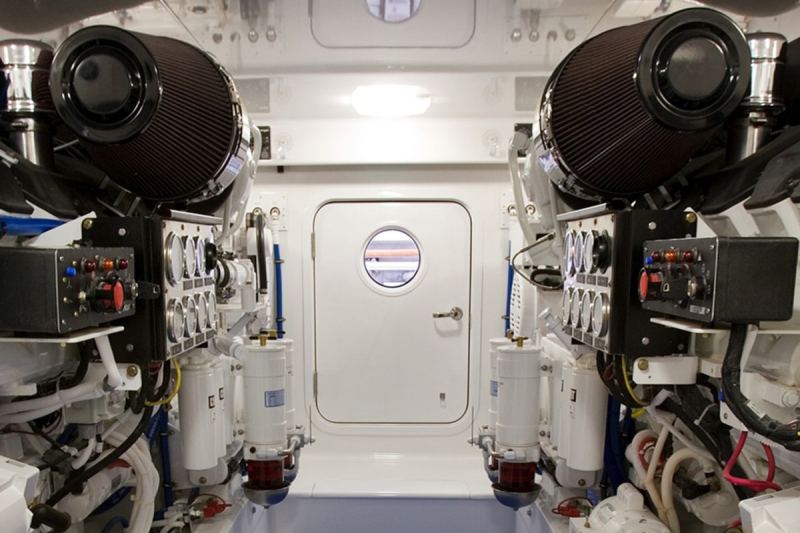 Diesel engine room