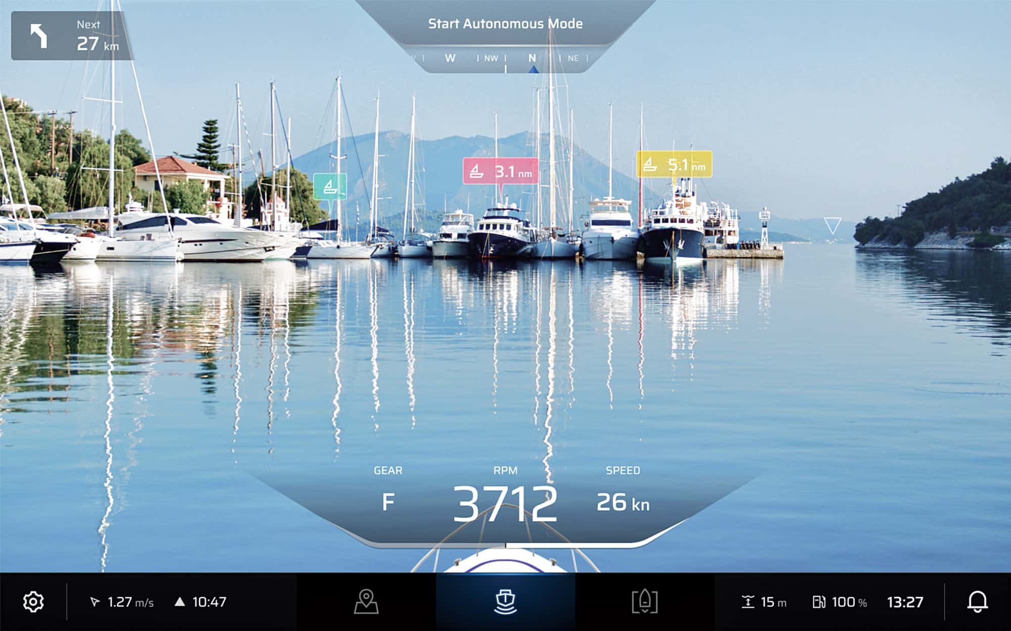 Hands Free Avikus's Autonomous Navigation System Yachting