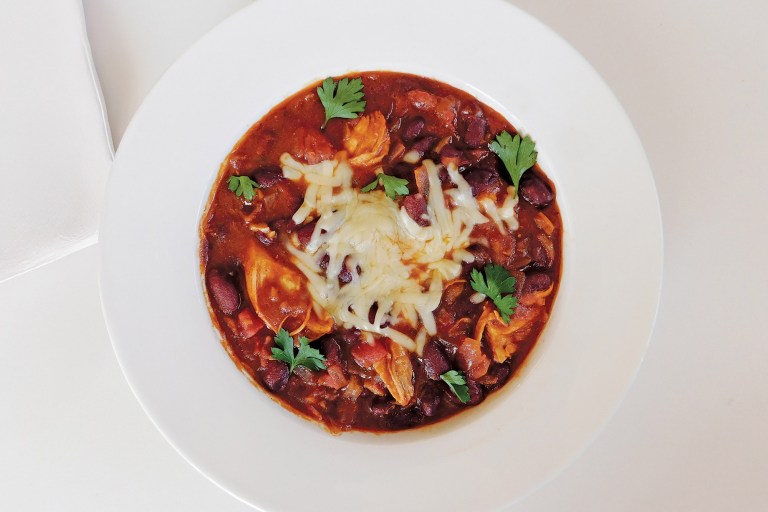 Easy Roasted-Chicken Chili