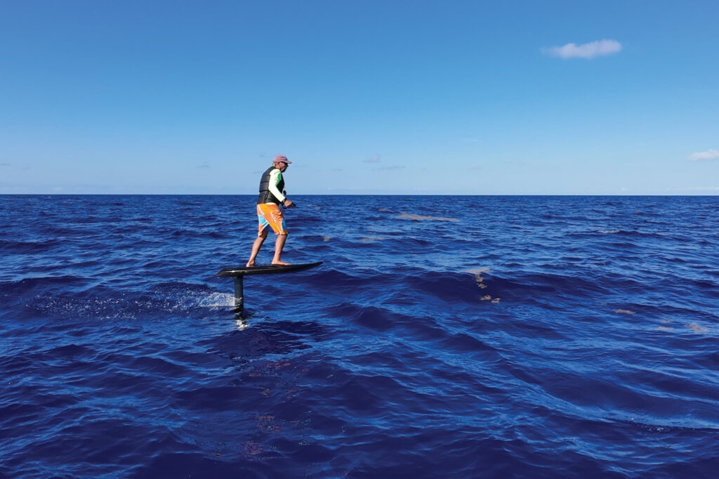 George Laycock on a Fliteboard