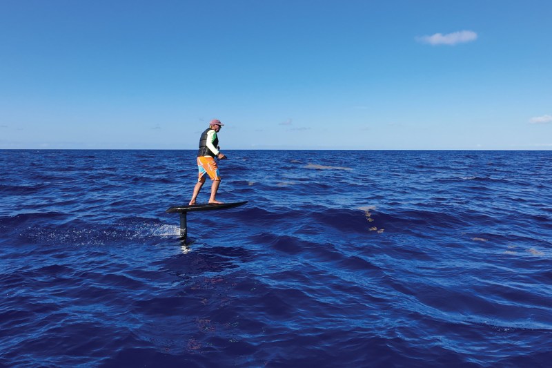 George Laycock on a Fliteboard