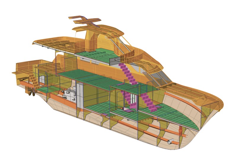 YTG1125_FEA_Ocean-Alexander-Profile_02 Ocean Alexander yacht design