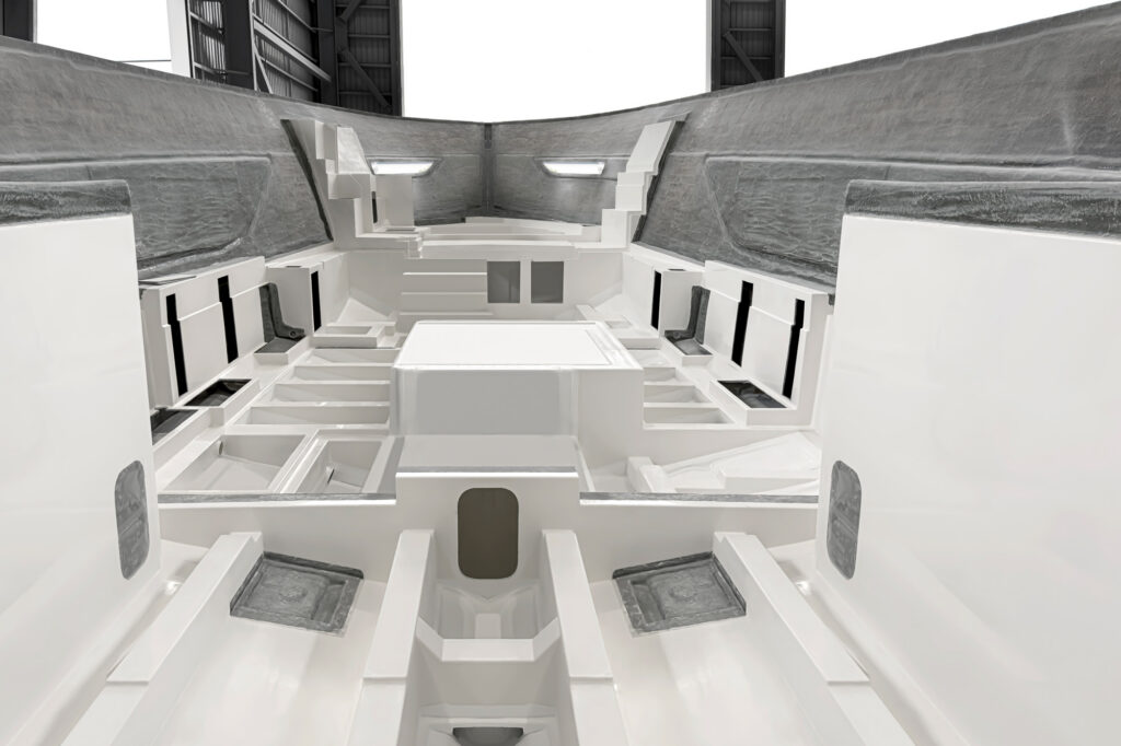 Maritimo yacht in production