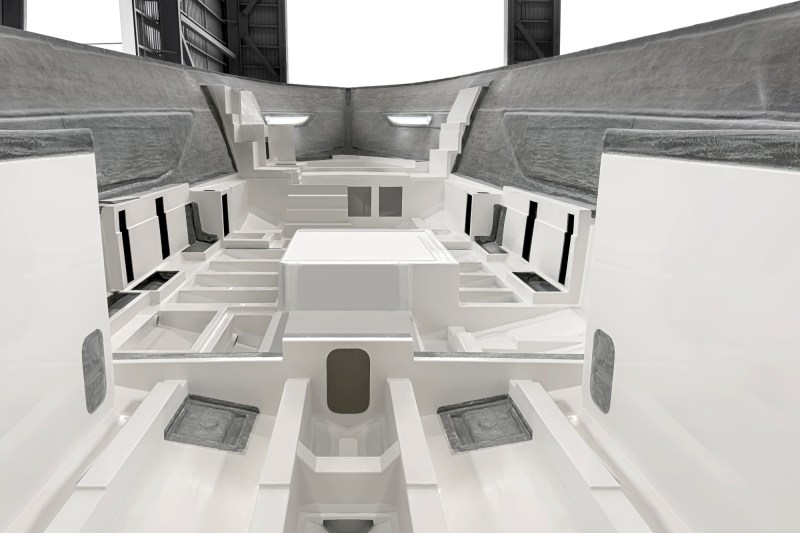 Maritimo yacht in production