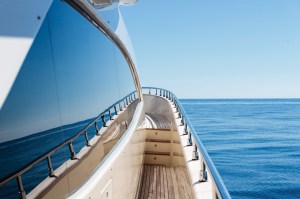 Yacht side deck