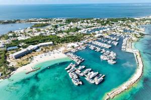 Aerial view of Abaco Beach Resort in the Bahamas